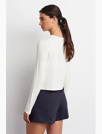 Cardigan côtelé boutonné dilvin
