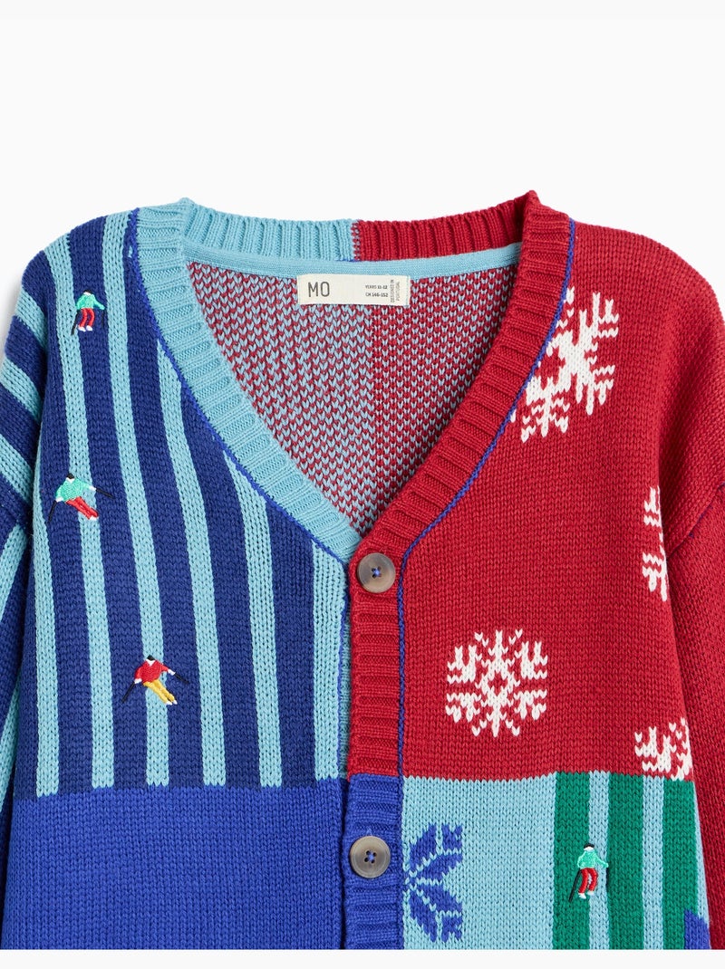 Cardigan de noël, mo fashion Rouge - Kiabi