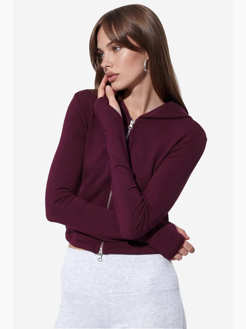 Cardigan en coton et modal busem Rouge bordeaux - Kiabi