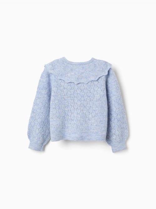 Cardigan en maille ajourée avec maxi col - Kiabi Cardigan en maille ajourée avec maxi col - Kiabi
