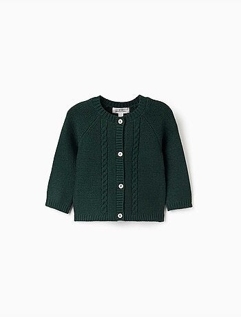Cardigan en maille avec détails torsadés b&s