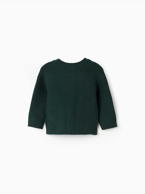 Cardigan en maille avec détails torsadés b&s - Kiabi