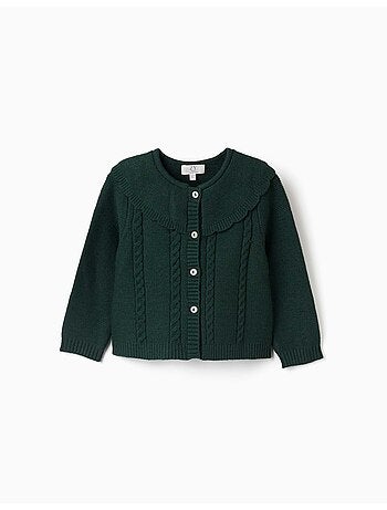 Cardigan en maille avec détails torsadés b&s