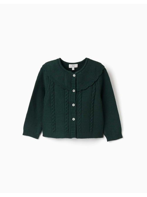 Cardigan en maille avec détails torsadés b&s - Kiabi