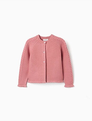Cardigan en maille avec détails torsadés