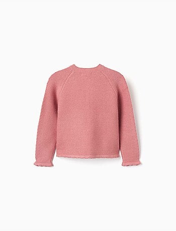 Cardigan en maille avec détails torsadés
