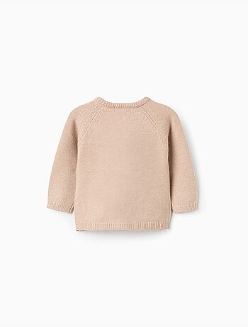 Cardigan en maille avec motif jacquard