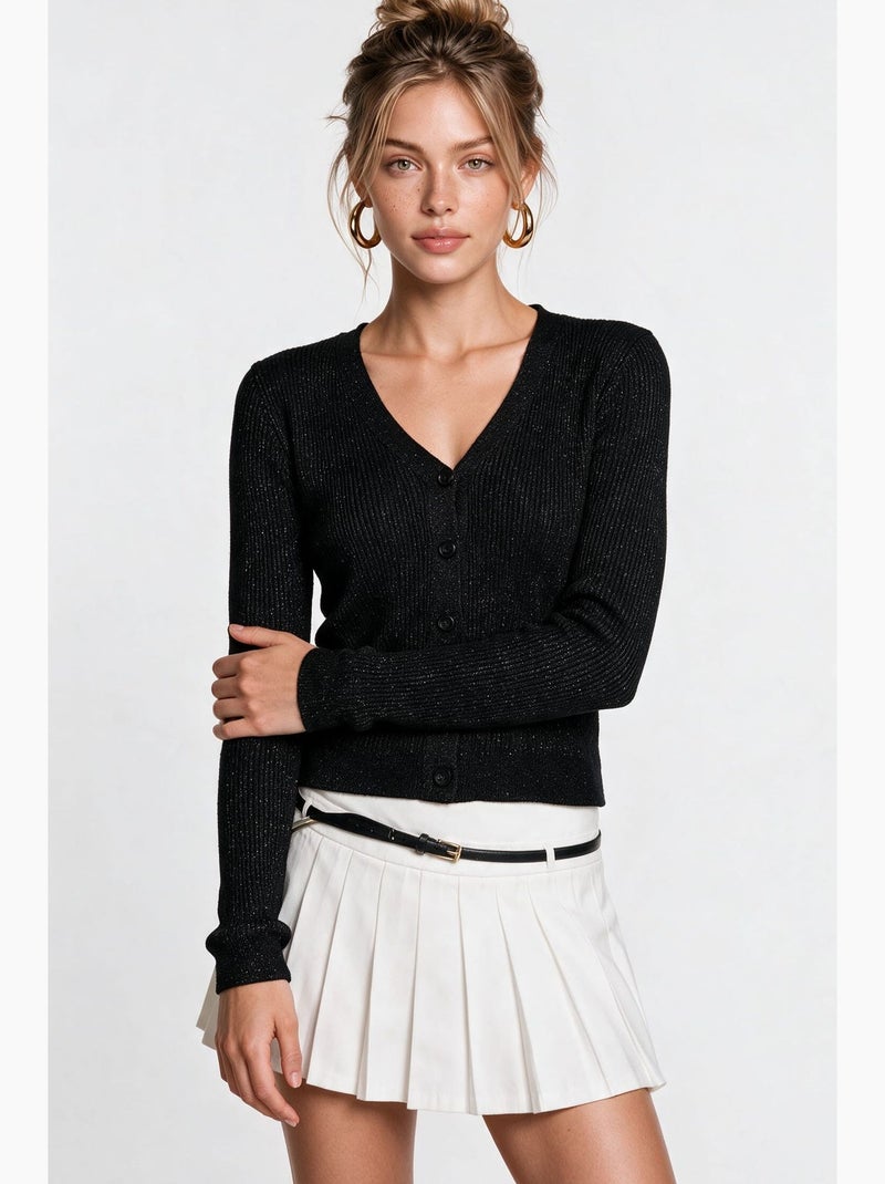 Cardigan en maille femme istanbul Noir - Kiabi