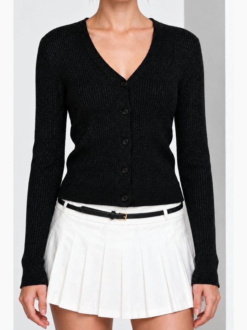 Cardigan en maille femme istanbul Noir - Kiabi