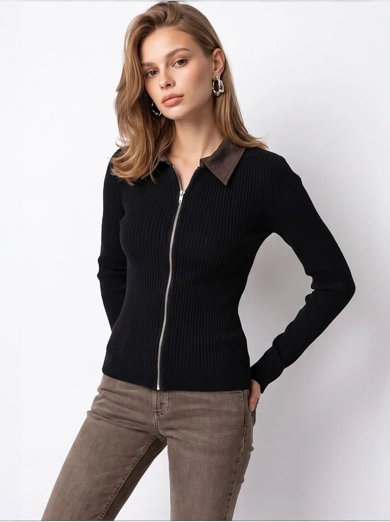 Cardigan en maille femme mixray Noir - Kiabi