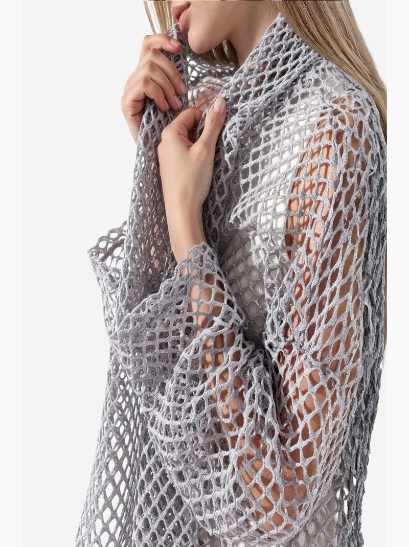 Cardigan femme en mélange de coton busem Gris clair - Kiabi