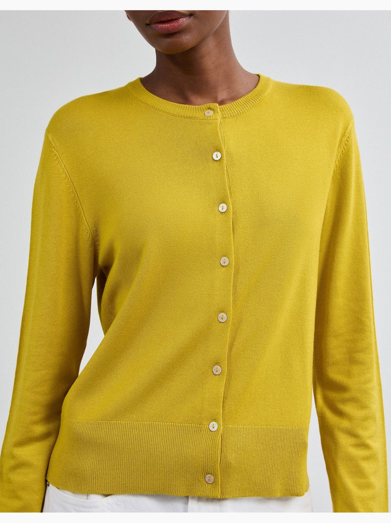 Cardigan, mo fashion Jaune - Kiabi