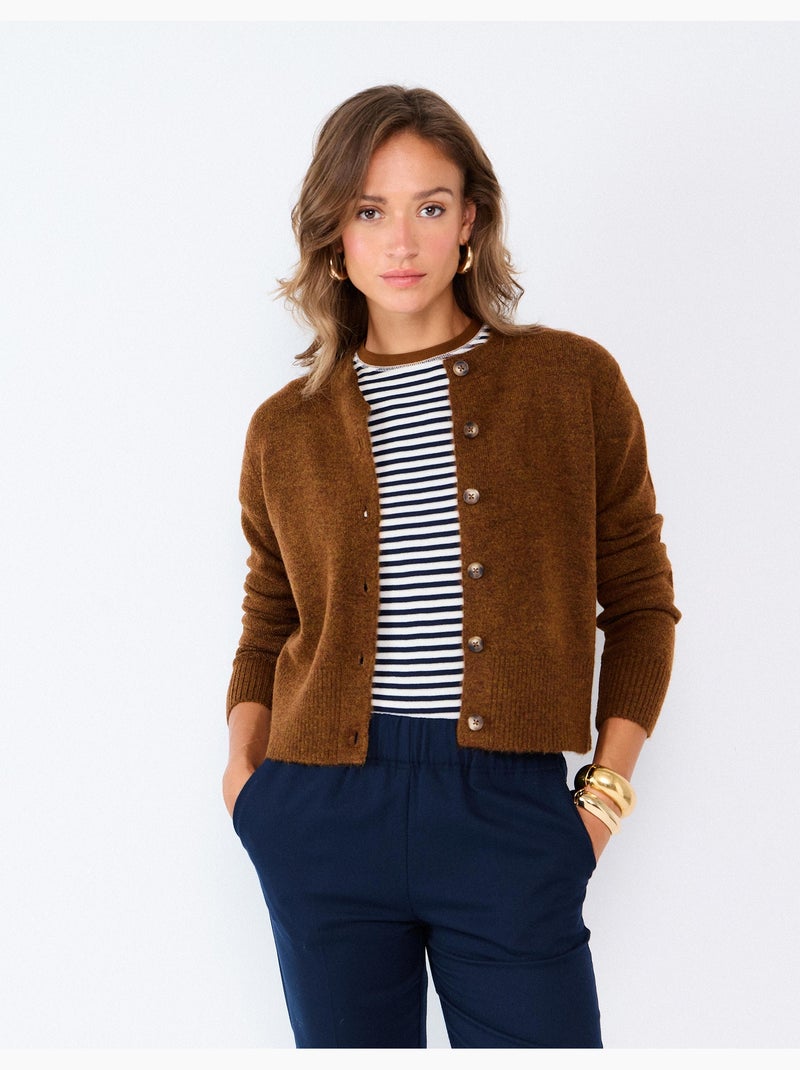 Cardigan, mo fashion Marron - Kiabi