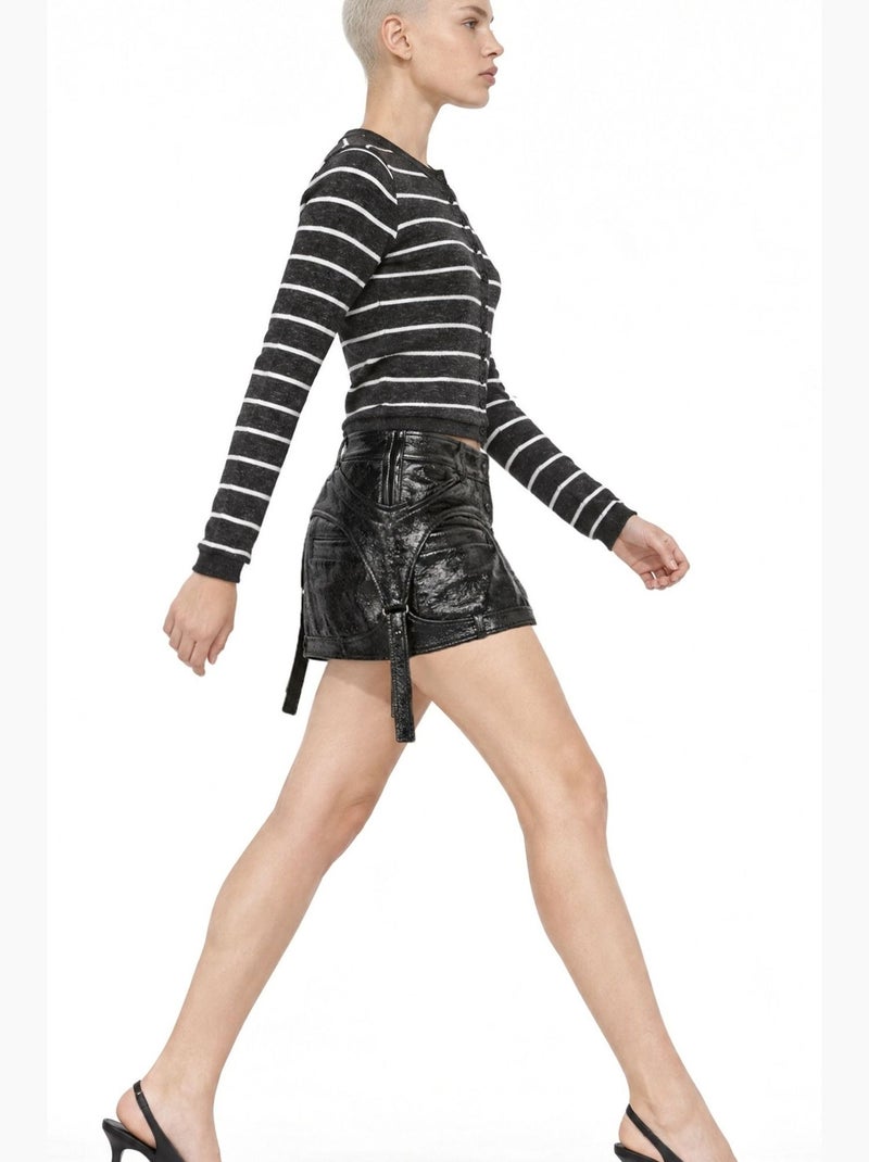 Cardigan tricoté femme busem Gris Noir - Kiabi