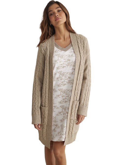 Cardigan veste d'intérieur ouverte complementos - Kiabi Cardigan veste d'intérieur ouverte complementos - Kiabi