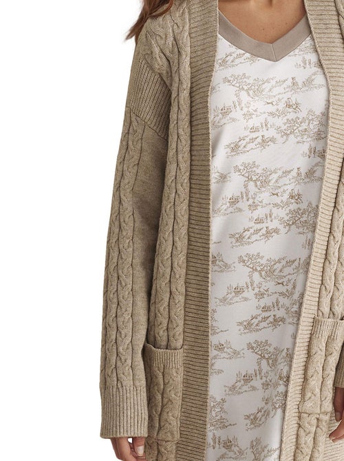 Cardigan veste d'intérieur ouverte complementos - Kiabi Cardigan veste d'intérieur ouverte complementos - Kiabi