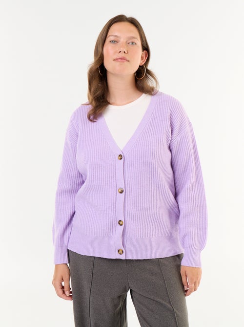 Cardiganvest met V-hals - Kiabi