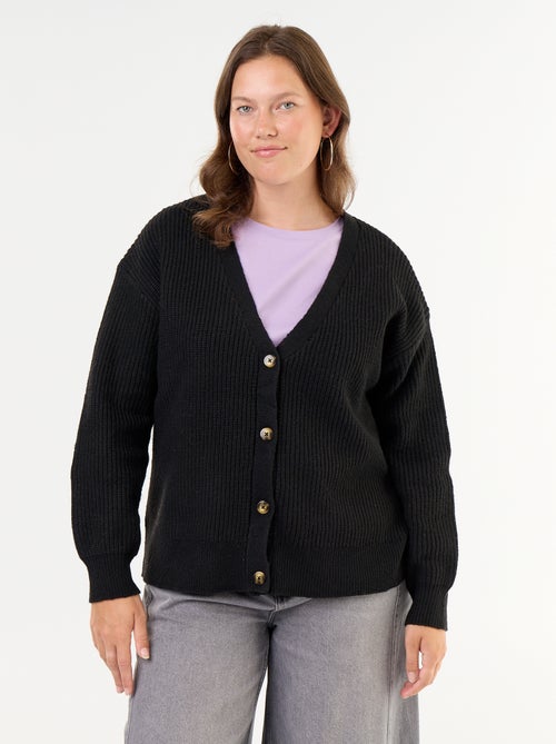 Cardiganvest met V-hals - Kiabi