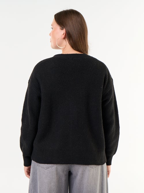 Cardiganvest met V-hals - Kiabi