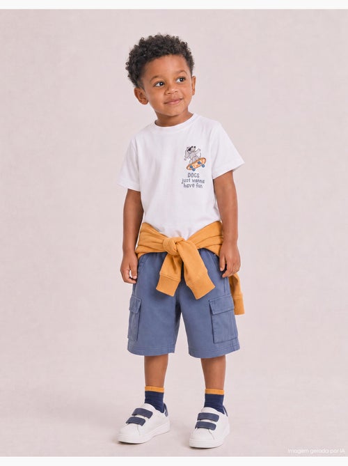 Cargo-fleece shorts, mo fashion - Kiabi Cargo-fleece shorts, mo fashion - Kiabi
