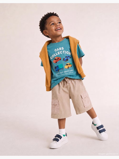 Cargo-fleece shorts, mo fashion - Kiabi Cargo-fleece shorts, mo fashion - Kiabi