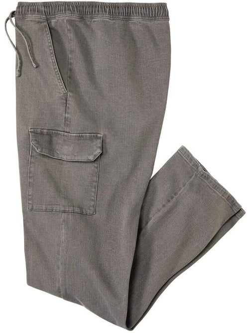 Cargo relaxbroek van denim  - atlas for men - Kiabi
