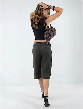 Cargo-shorts met lage taille (zonder riem) hiccup