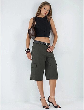 Cargo-shorts met lage taille (zonder riem) hiccup
