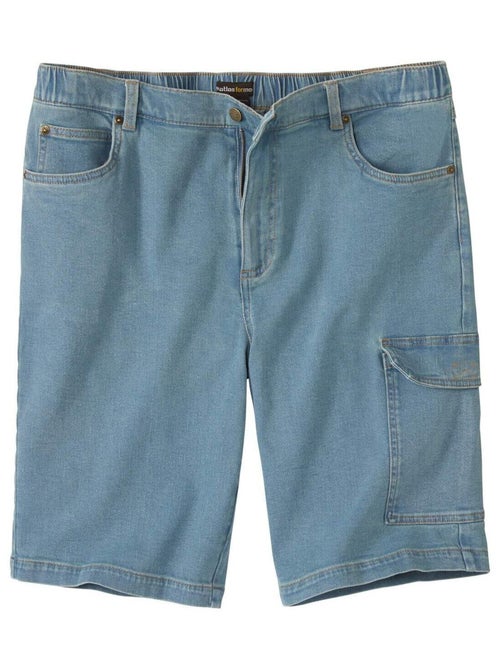 Cargobermuda van stretchdenim - ATLAS FOR MEN - Kiabi