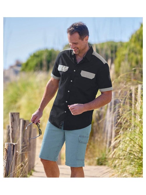 Cargobermuda van stretchdenim - ATLAS FOR MEN - Kiabi