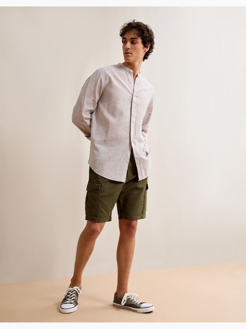 Cargoshorts met linnen, MO Fashion - Kiabi Cargoshorts met linnen, MO Fashion - Kiabi
