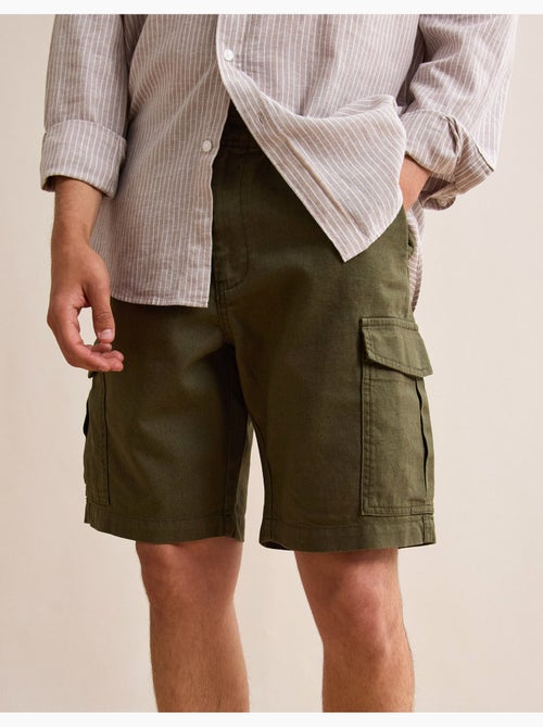 Cargoshorts met linnen, MO Fashion - Kiabi Cargoshorts met linnen, MO Fashion - Kiabi