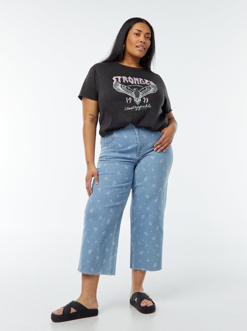 Carmakoma-T-shirt met luipaardmotief en print - Kiabi