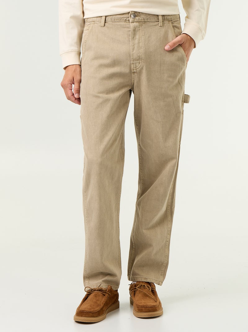 Carpenter-jeans Biege - Kiabi