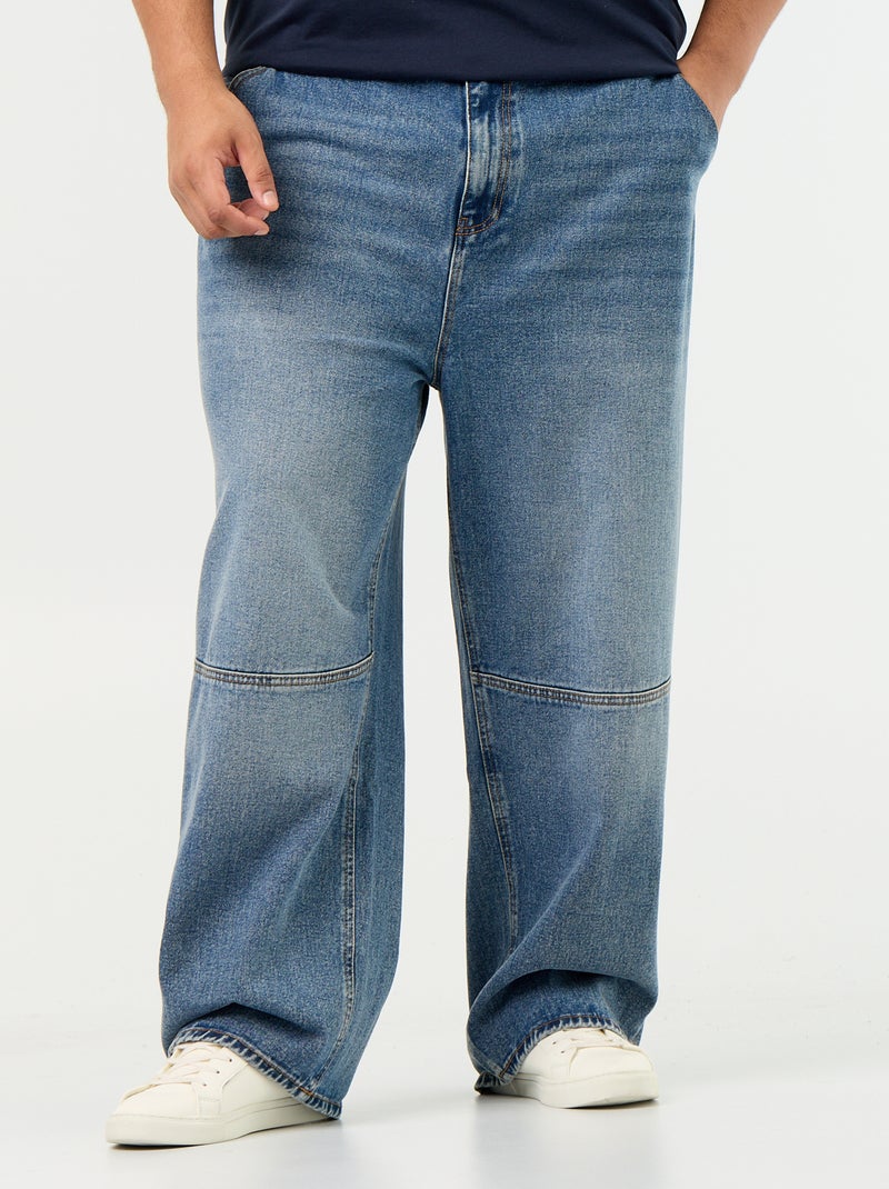 Carpenter jeans met wijde pijpen Blauw - Kiabi