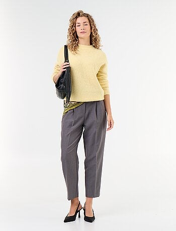 Carrot fit-broek met hoge taille