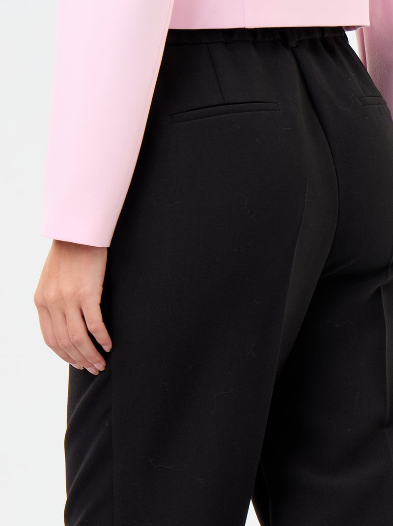 Carrot fit-broek met hoge taille Zwart - Kiabi