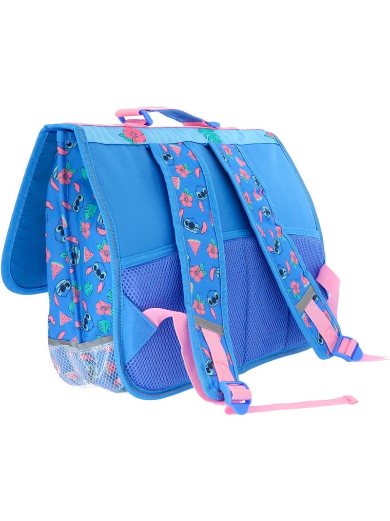Cartable à bandoulière Lilo et Stitch 41 cm motif Stitch pastèque Bleu clair - Kiabi