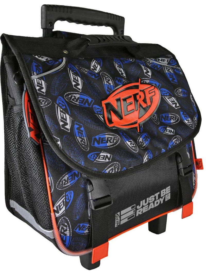 Cartable à roulettes – 2 compartiments – 38 cm – Nerf Multicolore - Kiabi