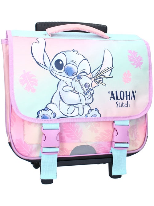 Cartable à roulettes motif tropical et Stitch en polyester Lilo et Stitch - Kiabi Cartable à roulettes motif tropical et Stitch en polyester Lilo et Stitch - Kiabi