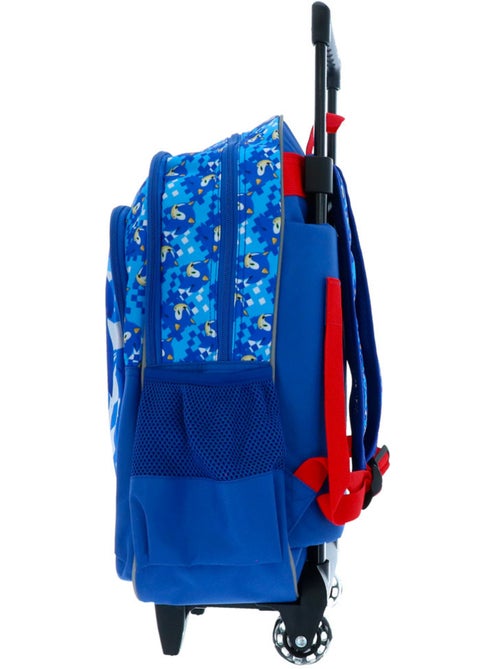 Cartable à roulettes Sonic Flash 48 cm à 2 compartiments zippés SONIC - Kiabi Cartable à roulettes Sonic Flash 48 cm à 2 compartiments zippés SONIC - Kiabi