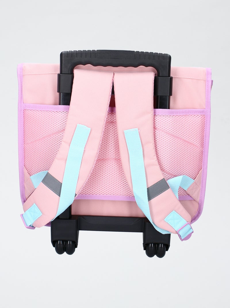 Cartable à roulettes 'Stitch' Rose - Kiabi