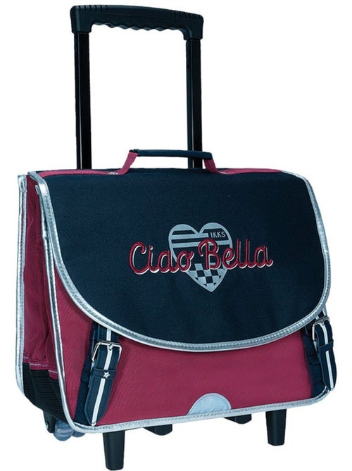 Cartable à roulettes textile avec poignée télescopique IKKS - Kiabi Cartable à roulettes textile avec poignée télescopique IKKS - Kiabi