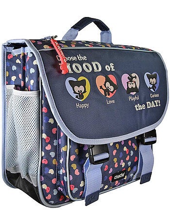 Cartable 'Chien et Chat' – CHACHA Style 2 compartiments Maternelle – 36 cm