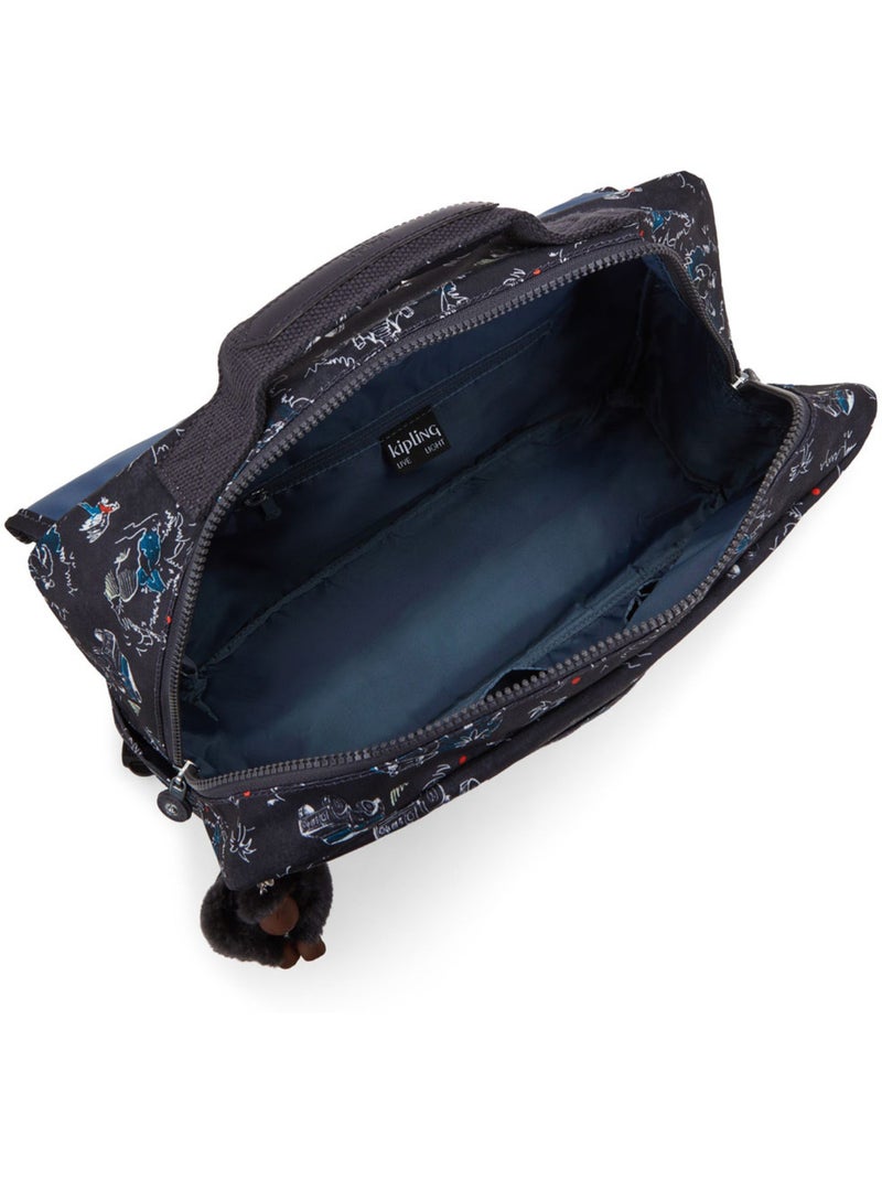 Cartable enfant Kipling Codie M Jungle Fun Race 38 CM - Qualité premium Noir Bleu Blanc - Kiabi