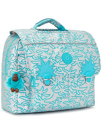 Cartable enfant Kipling Iniko Metallic Palm 40 CM - Qualité Premium