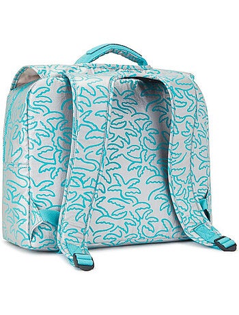 Cartable enfant Kipling Iniko Metallic Palm 40 CM - Qualité Premium