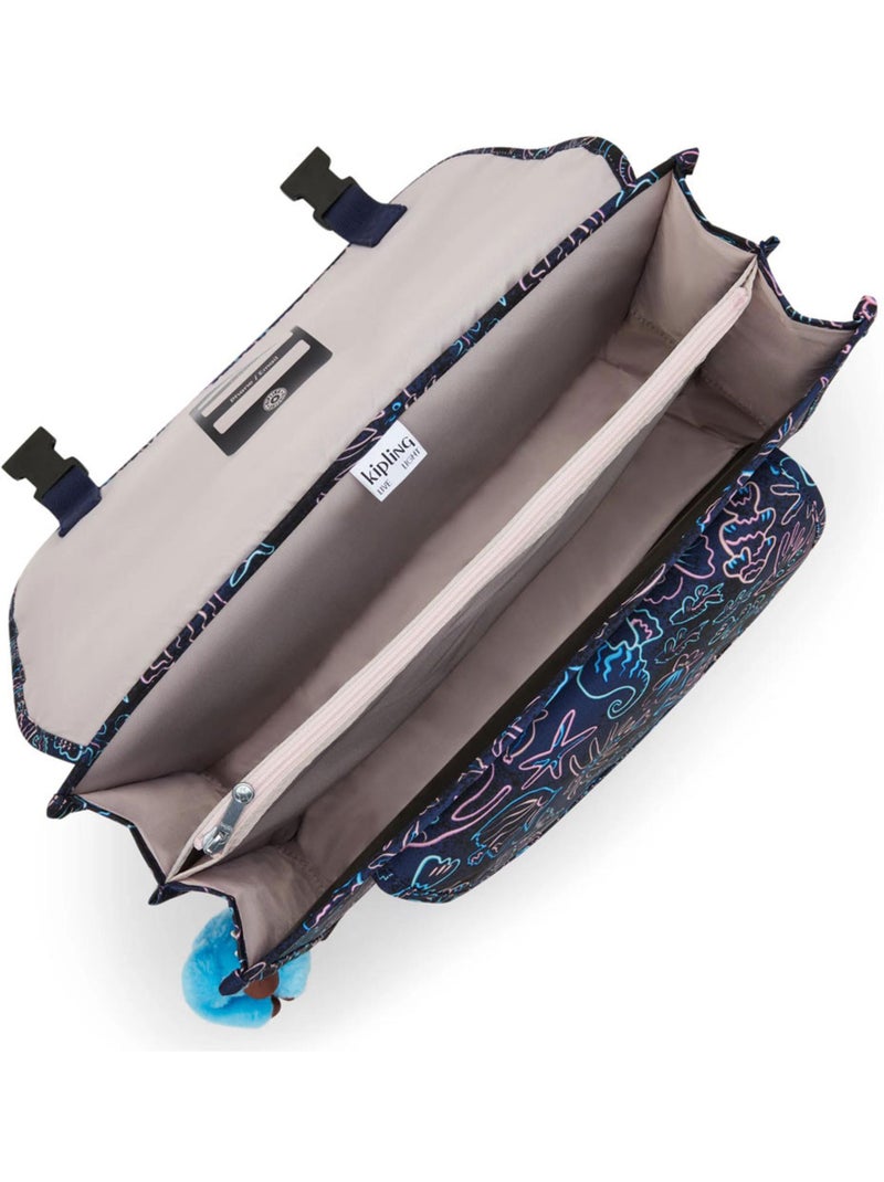 Cartable enfant Kipling Preppy Disco Fish 41 CM - 3 compartiments Bleu Rose - Kiabi