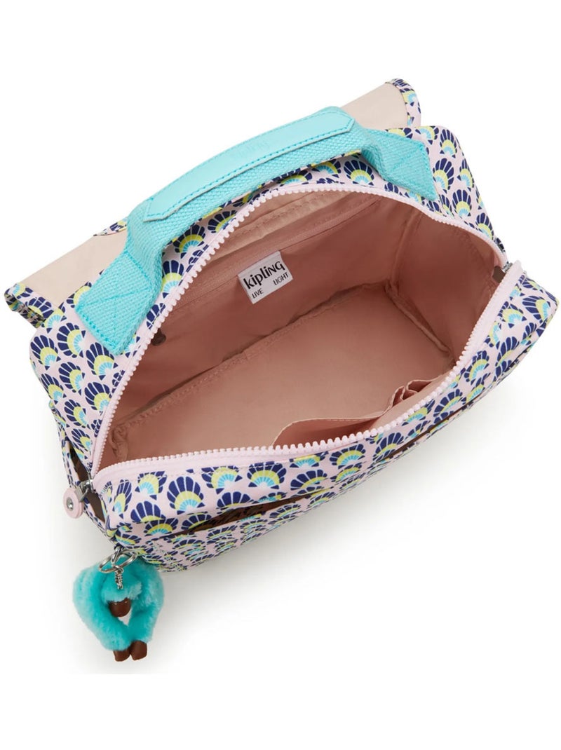 Cartable enfant maternelle Kipling Codie S Coquillages 30 CM Bleu Rose - Kiabi