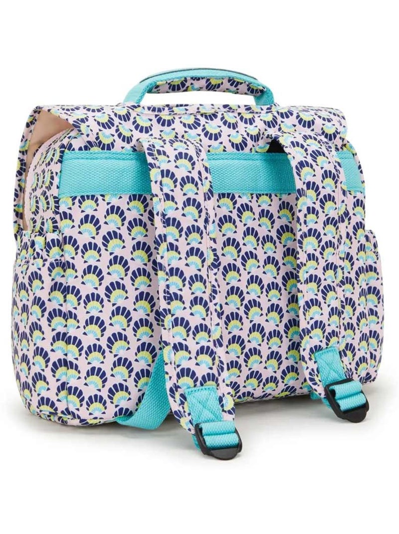 Cartable enfant maternelle Kipling Codie S Coquillages 30 CM Bleu Rose - Kiabi